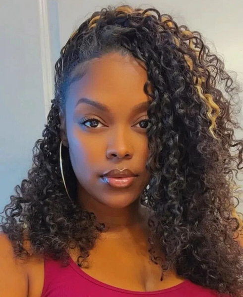 Maganda Rain Burmese Curly Human Hair Crochet Extensions